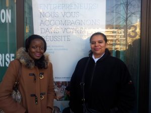 Coumba (&agrave; gauche ) et Val&eacute;rie, deux jeunes entrepreneuses