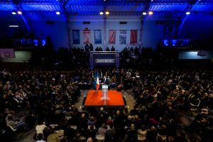 Meeting de Montebourg pour la primaire de la gauche. Arnaud Montebourg.
